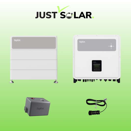 Taylor 5 kW Hybride Omvormer + 12 kWh HV Batterij Compleet Systeem (3-fase)