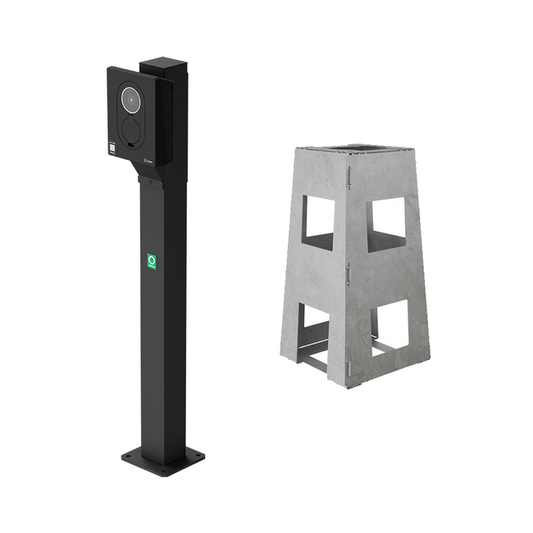 Onepole montagepaal voor 1× Zaptec Go of Go 2