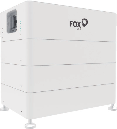 Fox ESS CQ7 — voorbeeld van complete batterijtoren; dit artikel betreft één module